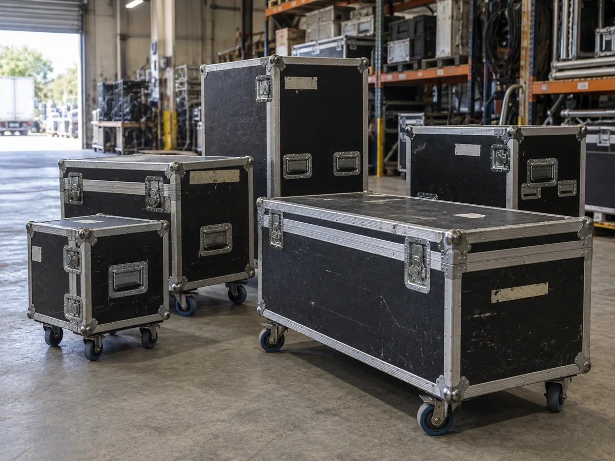 Illustration: flight cases ready to go