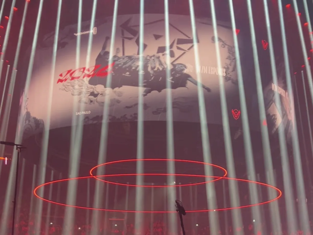 Moving head beams during a live show
